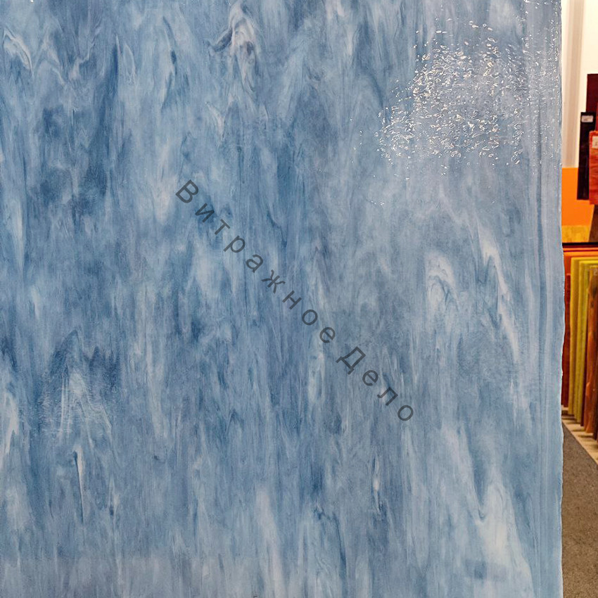 Лист стекла HUNAN 6033-83CC Opal / Textured / Сине-серое